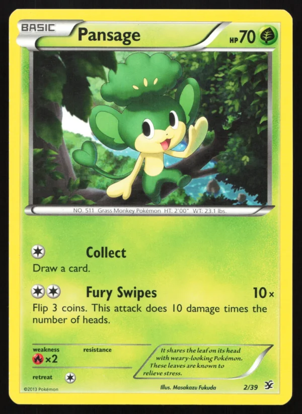 2 Pansage None Kalos Starter Set Lightly Played