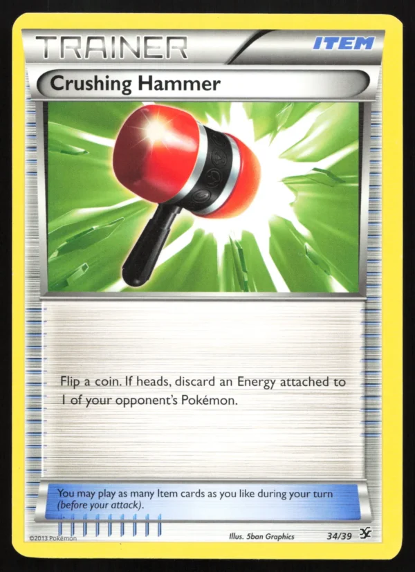 34 Crushing Hammer None Kalos Starter Set Lightly Played