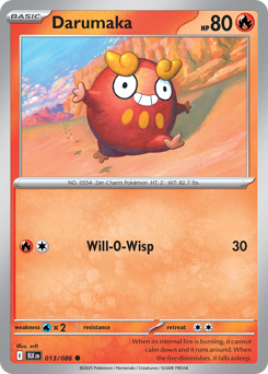 13/86 Darumaka Common Black Bolt