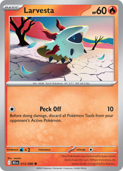 15/86 Larvesta Common Black Bolt