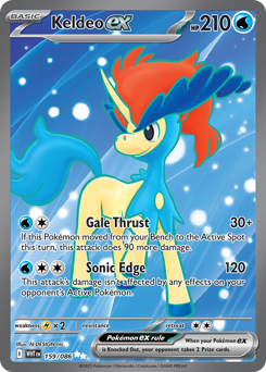 159/86 Keldeo ex Ultra Rare White Flare