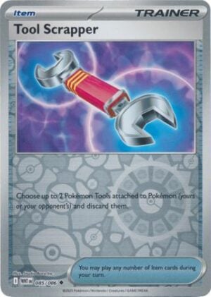 85/86 Tool Scrapper Uncommon White Flare Reverse Holo