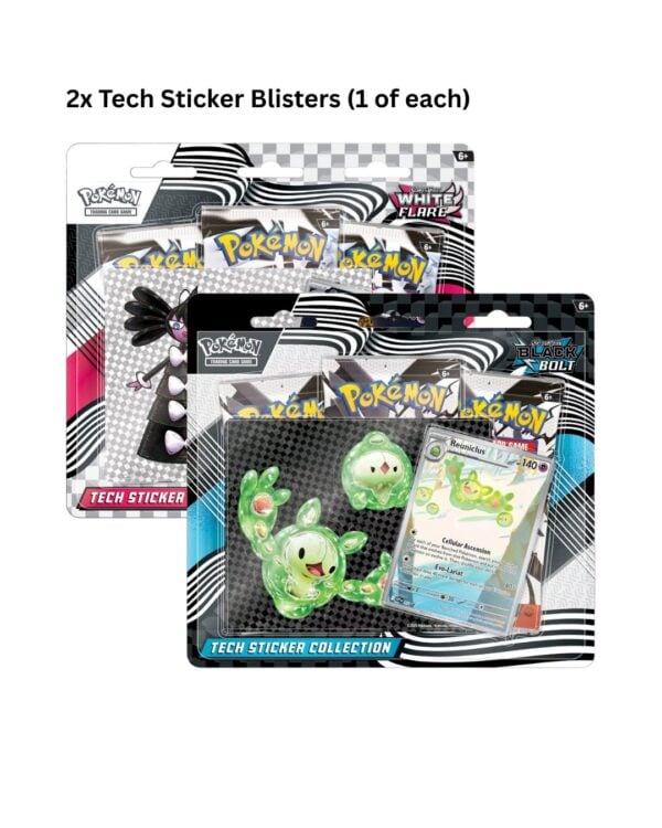 Tech Sticker Bundle (White Flare & Black Bolt) - Pokémon TCG: Scarlet & Violet