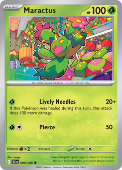 8/86 Maractus Common Black Bolt