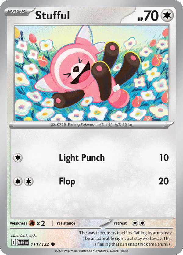 111/132 Stufful Common Mega Evolution