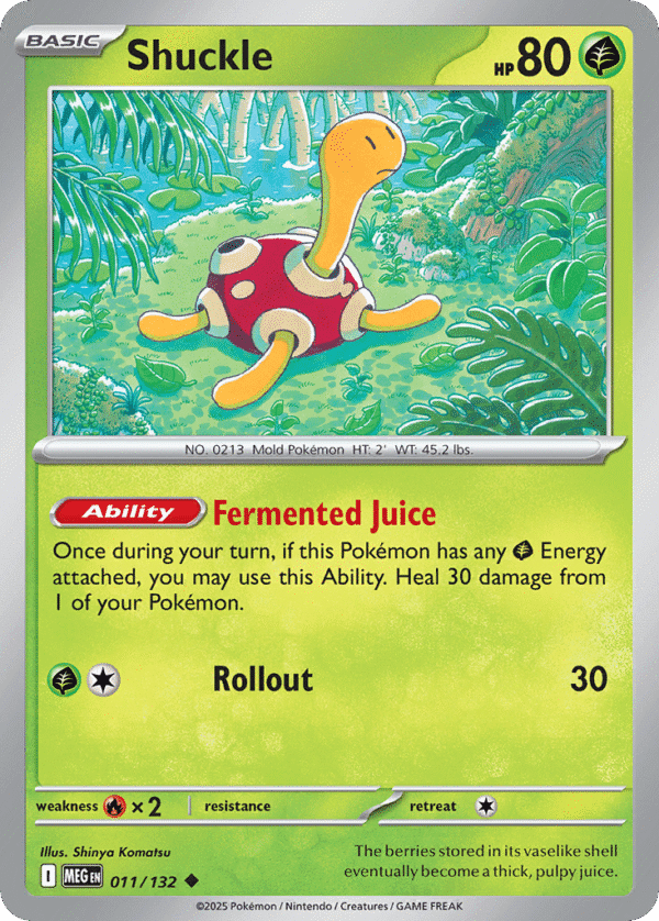 11/132 Shuckle Uncommon Mega Evolution