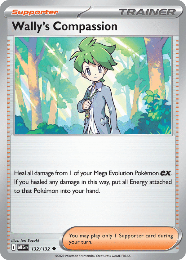 132/132 Wally's Compassion Uncommon Mega Evolution