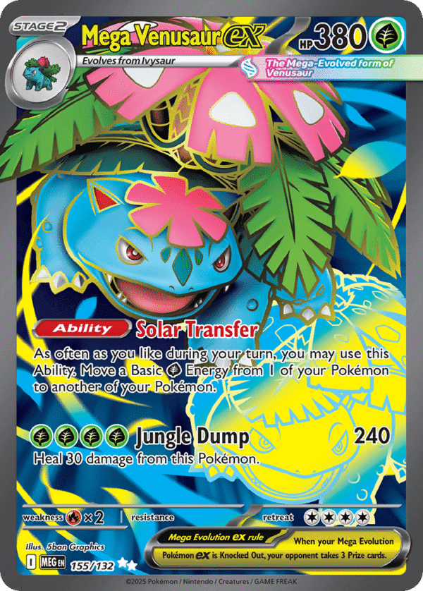 155/132 Mega Venusaur ex Ultra Rare Mega Evolution