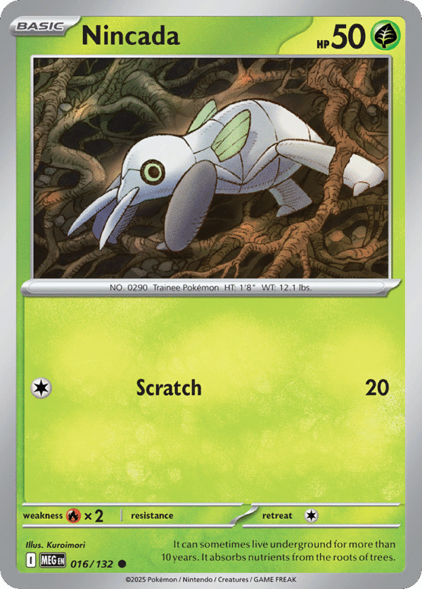 16/132 Nincada Common Mega Evolution