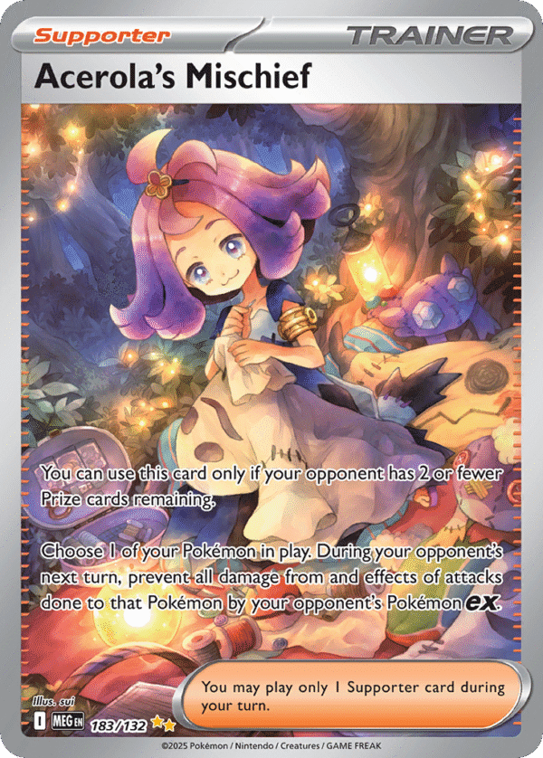 183/132 Acerola's Mischief Special Illustration Rare Mega Evolution
