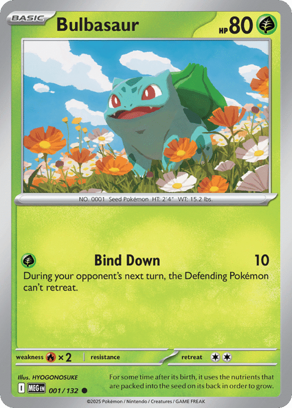 1/132 Bulbasaur Common Mega Evolution