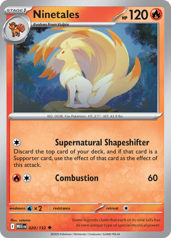 20/132 Ninetales Uncommon Mega Evolution