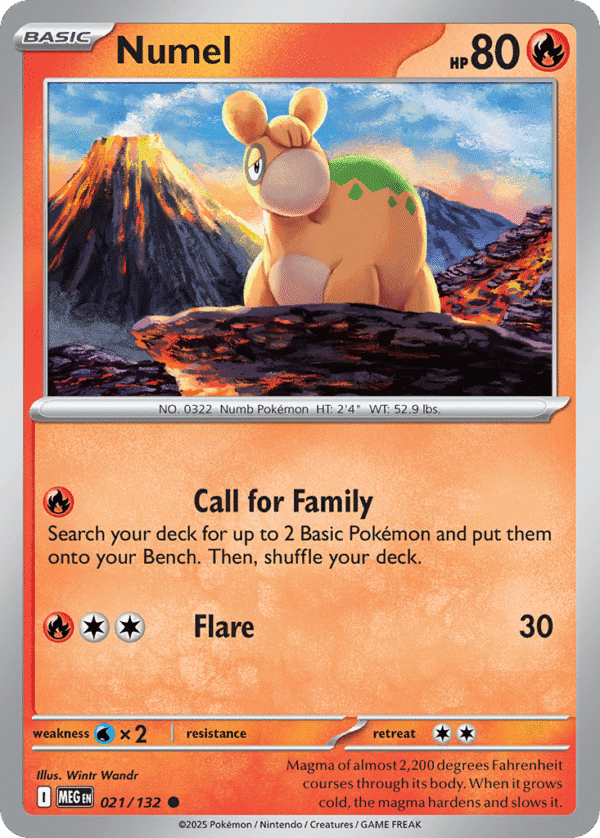 21/132 Numel Common Mega Evolution