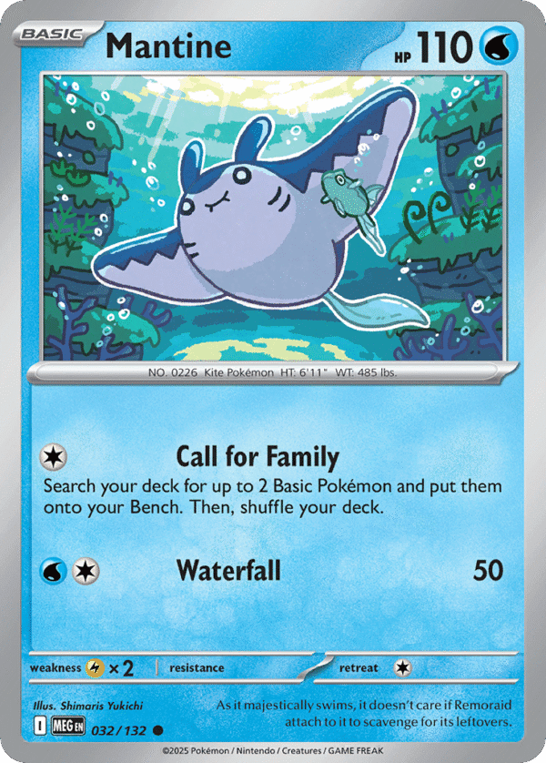 32/132 Mantine Common Mega Evolution