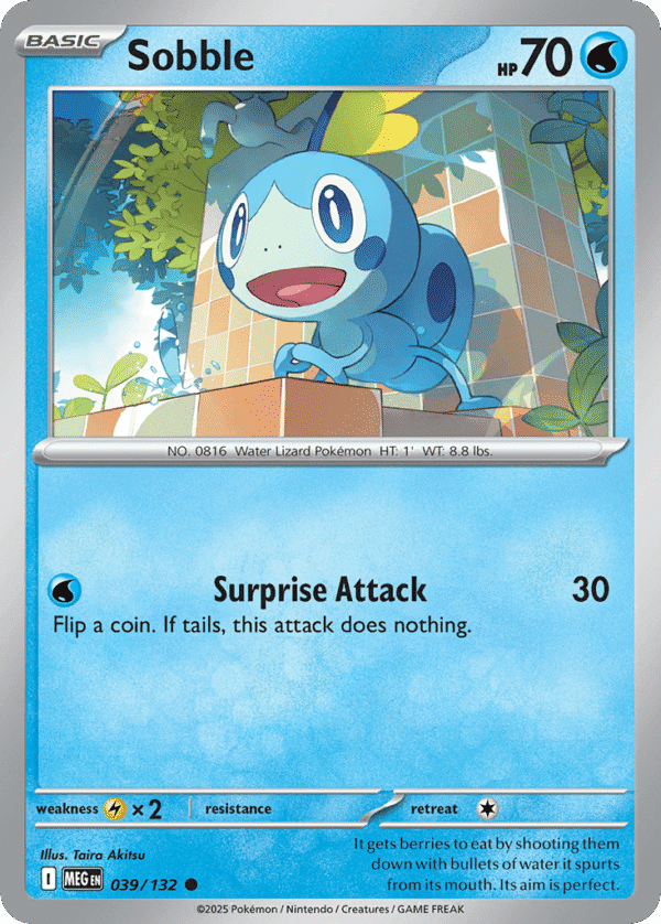 39/132 Sobble Common Mega Evolution