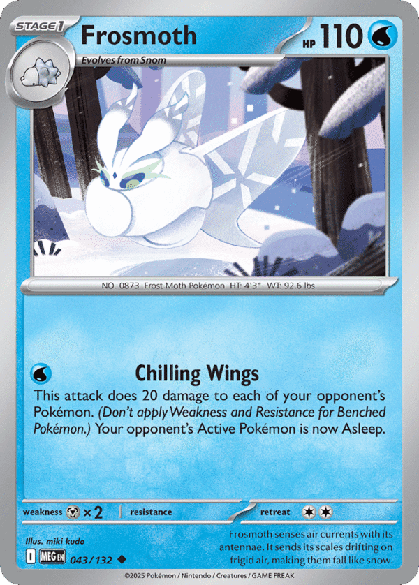 43/132 Frosmoth Uncommon Mega Evolution