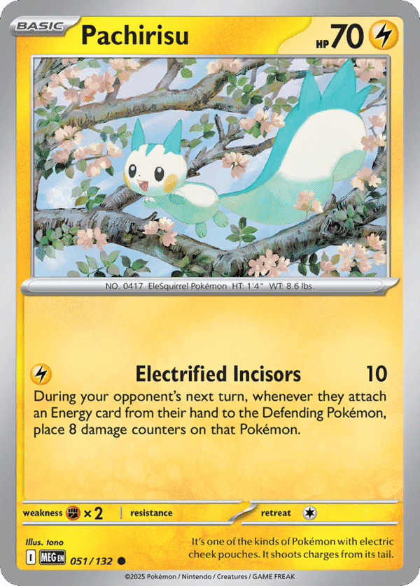 51/132 Pachirisu Common Mega Evolution