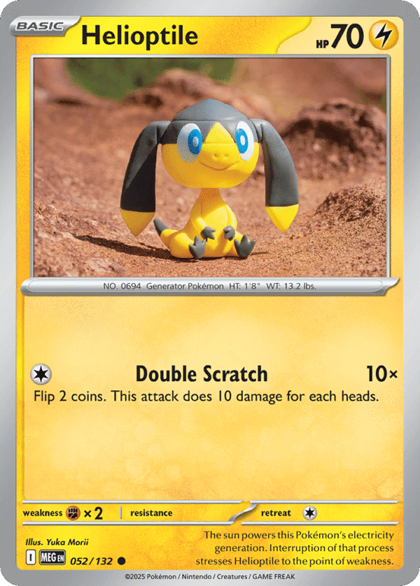 52/132 Helioptile Common Mega Evolution