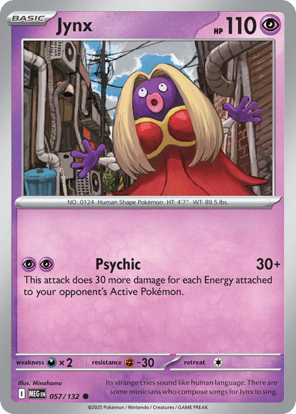 57/132 Jynx Common Mega Evolution