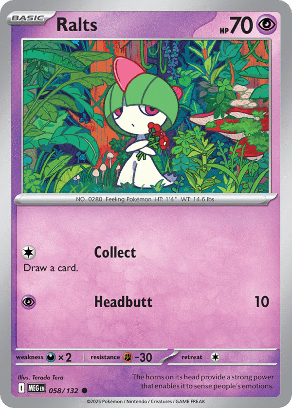 58/132 Ralts Common Mega Evolution