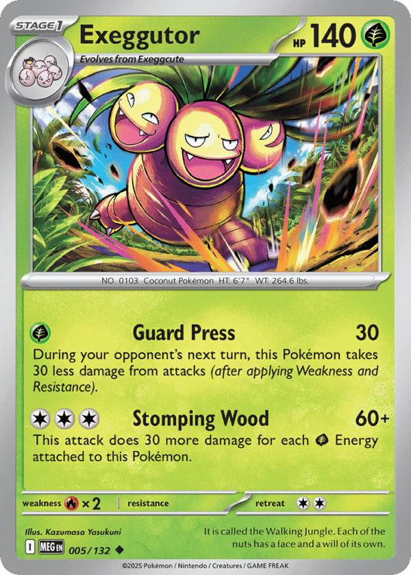 5/132 Exeggutor Uncommon Mega Evolution