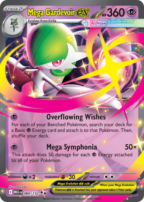 60/132 Mega Gardevoir ex Double Rare Mega Evolution
