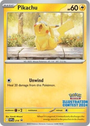 214 Pikachu Illustration Promo Scarlet & Violet Promos