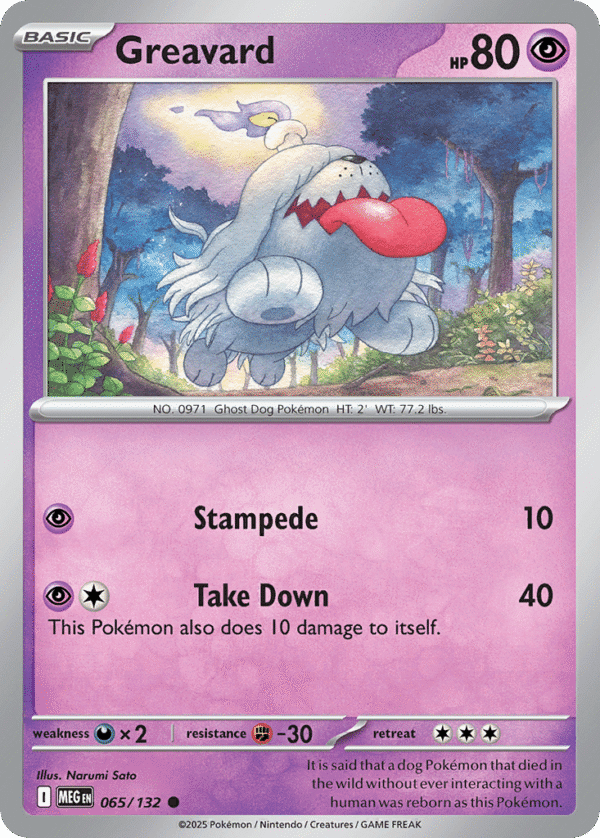 65/132 Greavard Common Mega Evolution