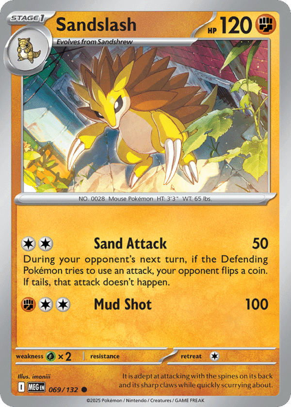 69/132 Sandslash Common Mega Evolution