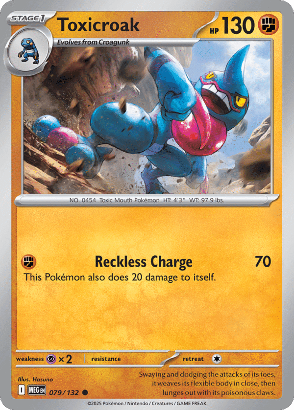 79/132 Toxicroak Common Mega Evolution
