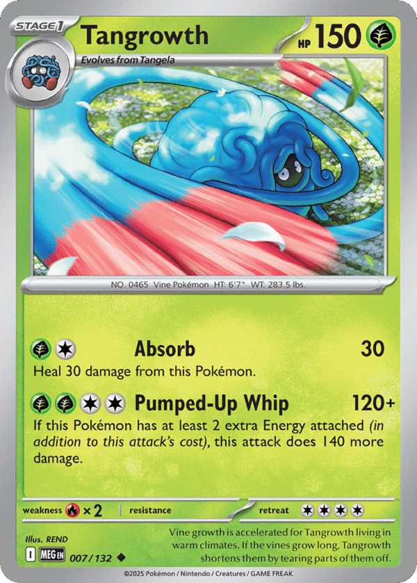 7/132 Tangrowth Uncommon Mega Evolution