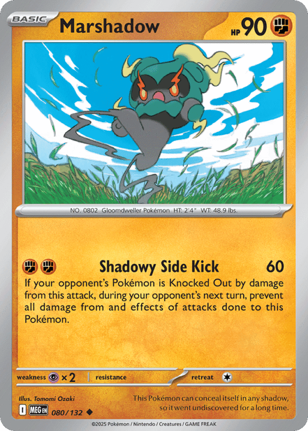 80/132 Marshadow Uncommon Mega Evolution