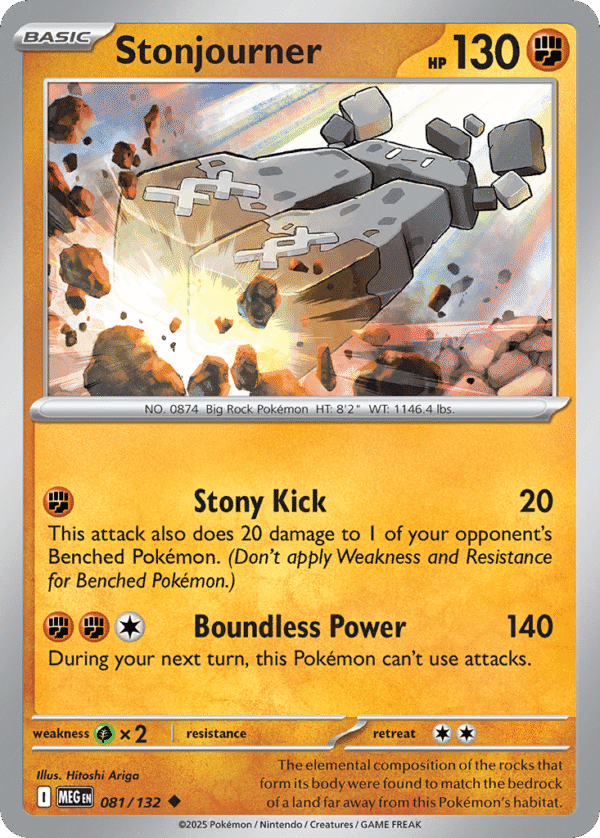 81/132 Stonjourner Uncommon Mega Evolution
