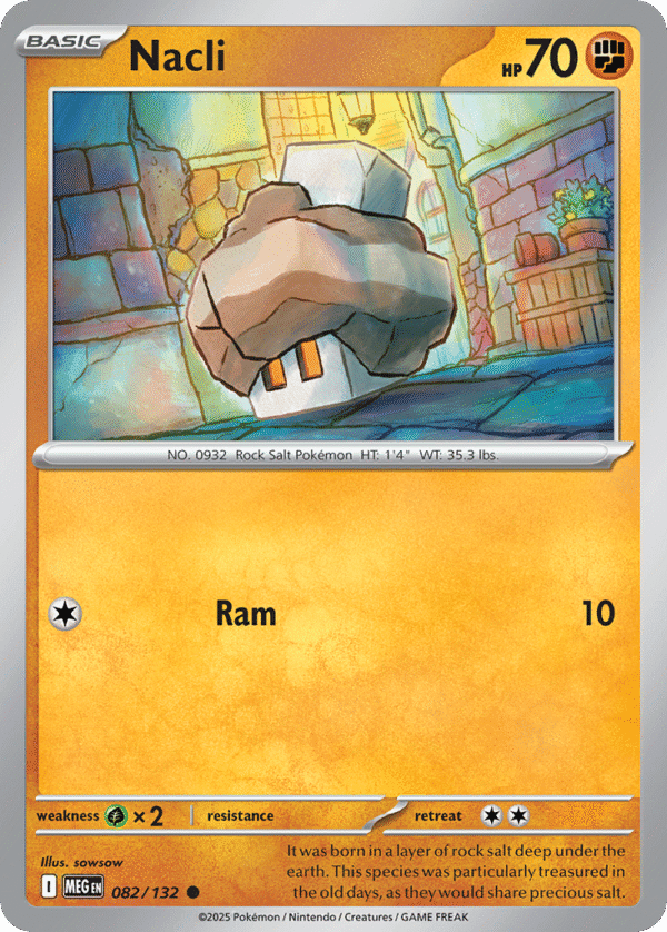 82/132 Nacli Common Mega Evolution
