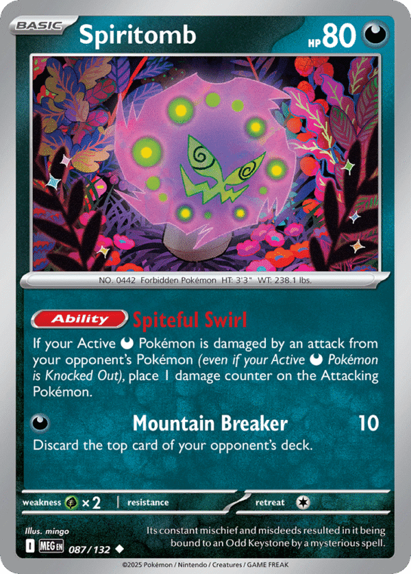 87/132 Spiritomb Uncommon Mega Evolution